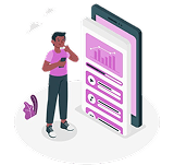 Mobile app illustration